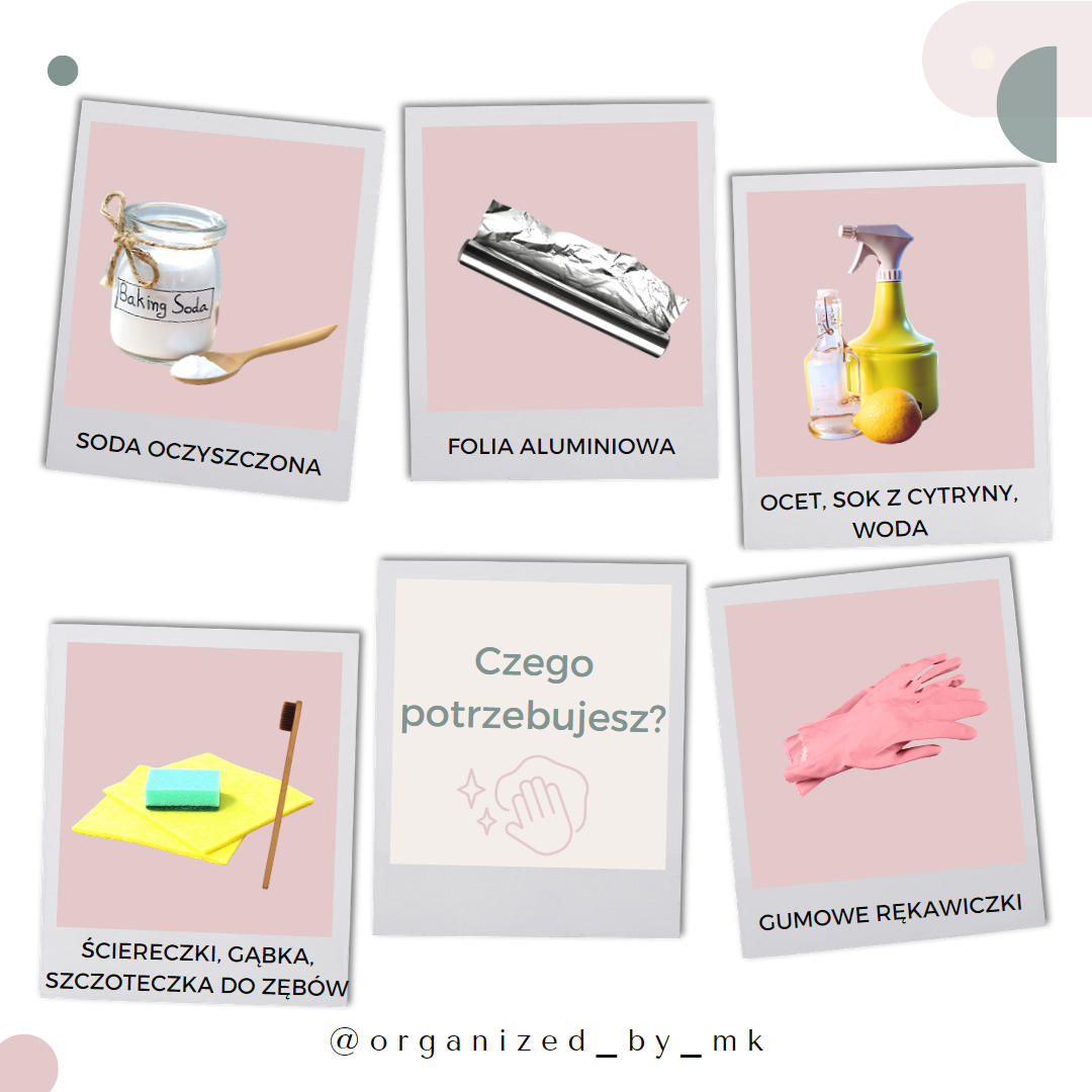 Czego potrzebujesz do czyszczenia piekarnika: cytryna, soda oczyszczona, ocet, ściereczka, gąbka, rękawiczki i naczynie żaroodporne